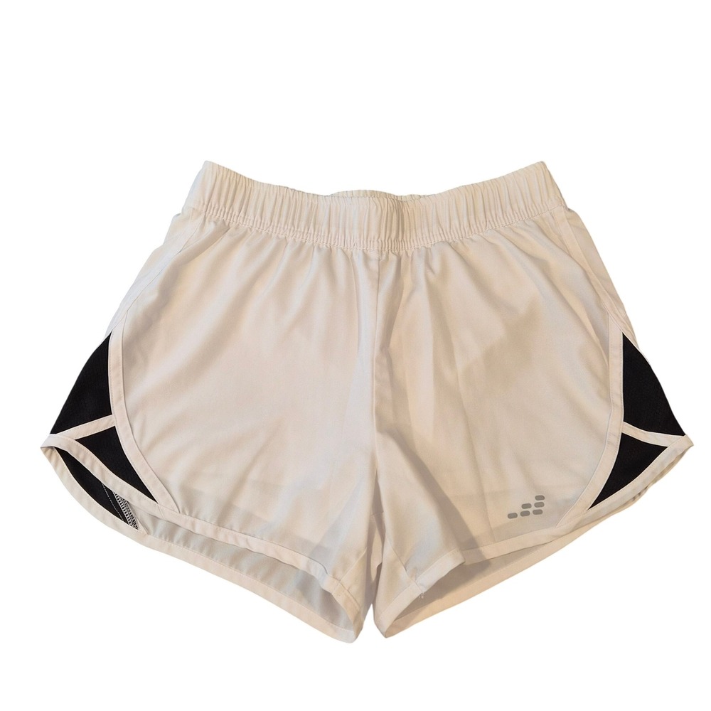 BCG Running Shorts Womens Small White Black Athletic Gym Workout 164807